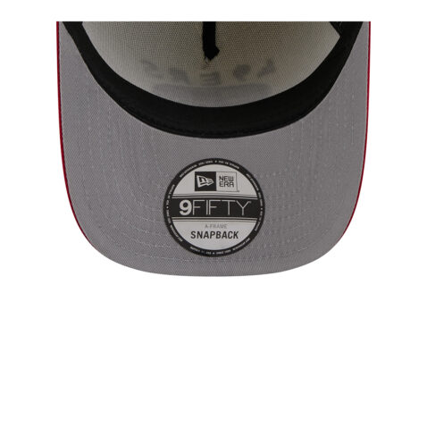 New Era 9Fifty San Francisco 49ers NFL 2025 Draft A-Frame Snapback Hat Chrome White Red - Image 7