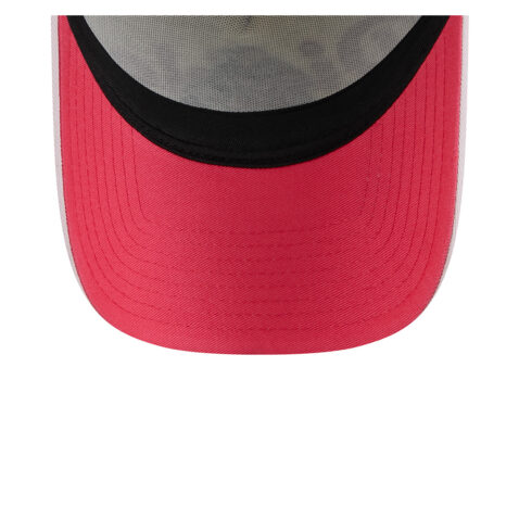 New Era 9Forty Mexico City Diablos Rojos De Mexico Alternate Logo Mesh Trucker A-Frame Snapback Hat Off White - Image 7