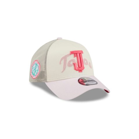 New Era 9Forty Tijuana Toros Alternate Logo Mesh Trucker A-Frame Snapback Hat Chrome White - Image 3