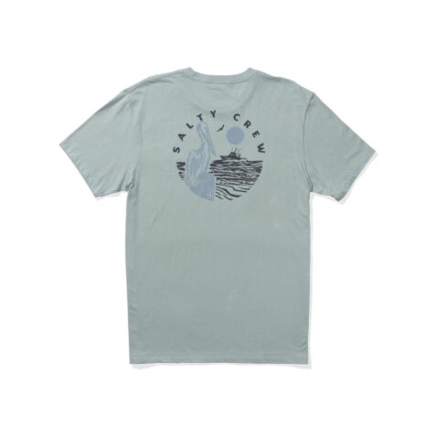 Salty Crew Stakeout Premium Short Sleeve T-Shirt Mackerel - Image 2