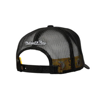 Mitchell & Ness San Diego Padres Hidden Mesh Trucker Snapback Hat Black