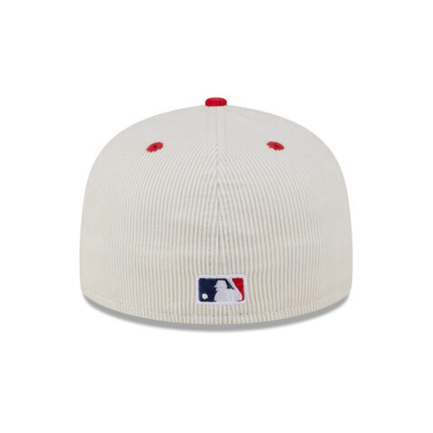 New Era 59Fifty Anaheim Angels 2T Cord Fitted Hat White Red - Image 5