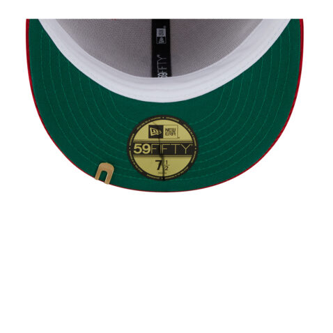 New Era 59Fifty Anaheim Angels 2T Cord Fitted Hat White Red - Image 7