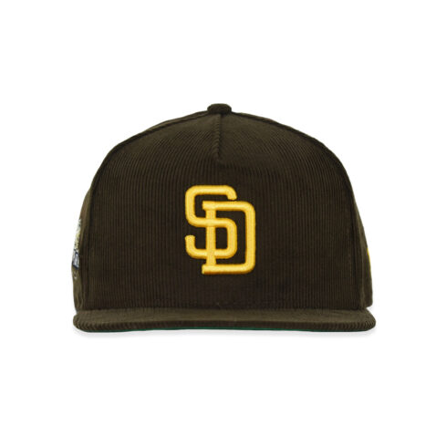 New Era 59Fifty San Diego Padres PetCord Park A-Frame Fitted Hat Brown Gold - Image 2