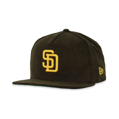 New Era 59Fifty San Diego Padres PetCord Park A-Frame Fitted Hat Brown Gold
