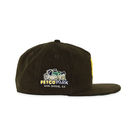 New Era 59Fifty San Diego Padres PetCord Park A-Frame Fitted Hat Brown Gold - Image 6