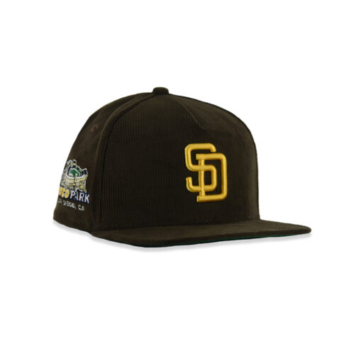 New Era 59Fifty San Diego Padres PetCord Park A-Frame Fitted Hat Brown Gold - Image 3