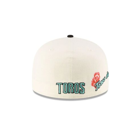 New Era 59Fifty Tijuana Toros Rose Two Tone Fitted Hat Chrome White Black - Image 5
