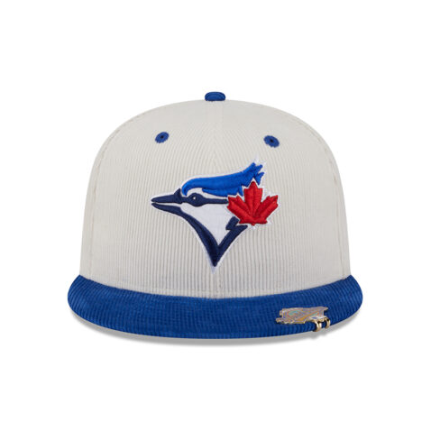 New Era 59Fifty Toronto Blue Jays 2T Cord Fitted Hat White Royal Blue - Image 2