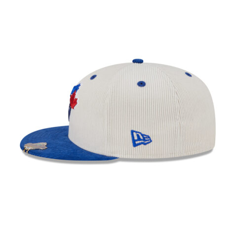 New Era 59Fifty Toronto Blue Jays 2T Cord Fitted Hat White Royal Blue - Image 6