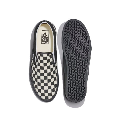 Vans Classic Slip-On Shoe Checkerboard White Black - Image 3