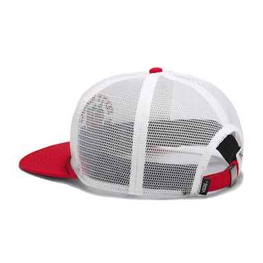 Vans Sixty Sixers Unstructured Mesh Trucker Snapback Hat Racing Vans Sixty Sixers Unstructured Mesh Trucker Snapback Hat Racing
