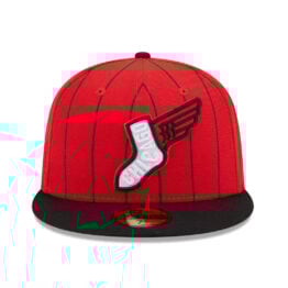 New Era 59Fifty Chicago White Sox City Connect On-Field Fitted Hat Pinstripe Red Black