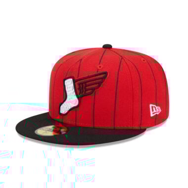 New Era 59Fifty Chicago White Sox City Connect On-Field Fitted Hat Pinstripe Red Black