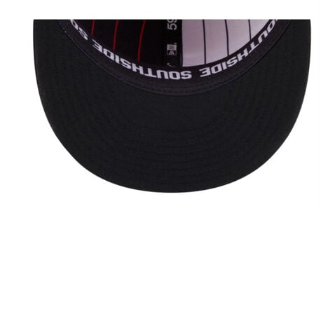 New Era 59Fifty Chicago White Sox City Connect On-Field Fitted Hat Pinstripe Red Black - Image 7