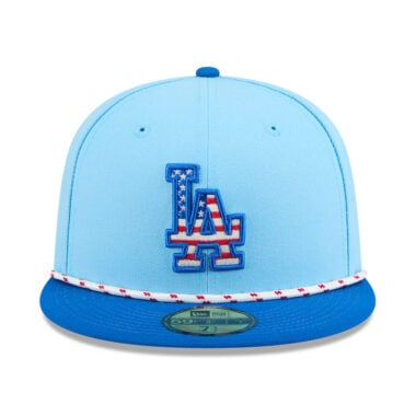 New Era 59Fifty Los Angeles Dodgers July 4th 2025 Official On Field Fitted Hat Blue Red New Era 59Fifty Los Angeles Dodgers July 4th 2025 Official On Field Fitted Hat Blue Red