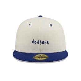 New Era 59Fifty Los Angeles Dodgers x Micah Johnson Fitted Hat Chrome White Dark Royal Blue