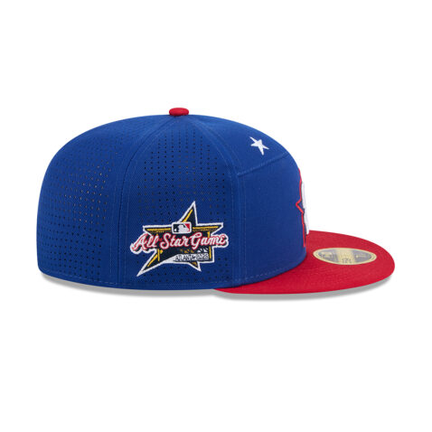 New Era 59Fifty San Diego Padres All-Star Game 2025 Workout Fitted Hat Light Royal Blue Red - Image 4