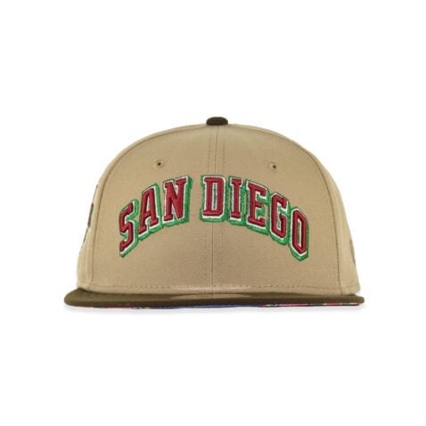 New Era 59Fifty San Diego Padres Chicano Park 3.0 Fitted Hat Camel Brown - Image 2