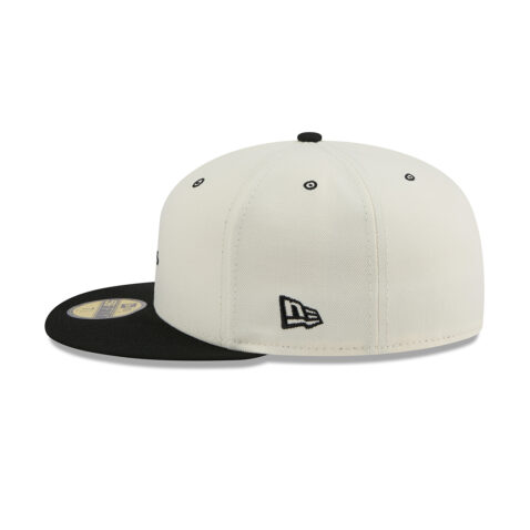 New Era 59Fifty San Francisco Giants x Micah Johnson Fitted Hat Chrome White Black - Image 6