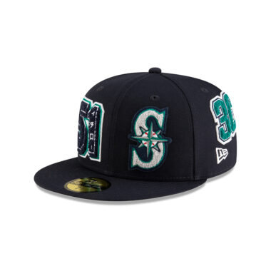 New Era 59Fifty Seattle Mariners Ichiro Suzuki HOF Patched Fitted Hat Dark Navy
