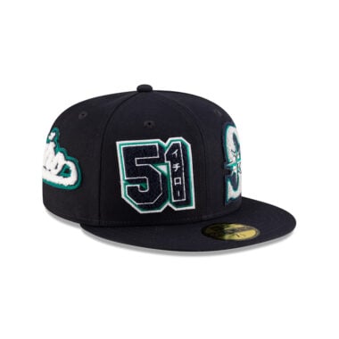 New Era 59Fifty Seattle Mariners Ichiro Suzuki HOF Patched Fitted Hat Dark Navy New Era 59Fifty Seattle Mariners Ichiro Suzuki HOF Patched Fitted Hat Dark Navy