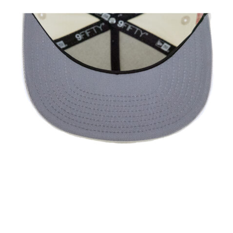 New Era 9Fifty San Diego Padres A-Frame Snapback Hat Chrome White Pink - Image 5