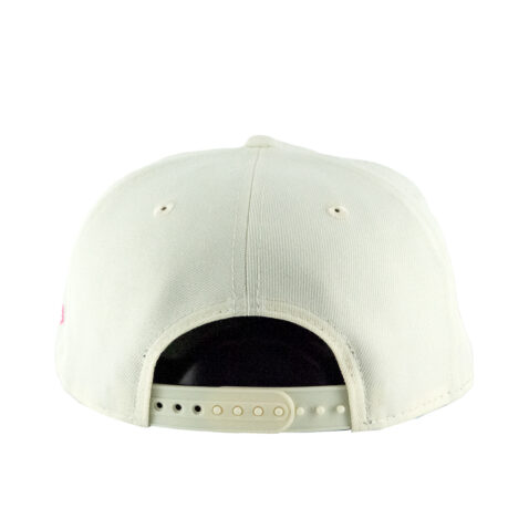 New Era 9Fifty San Diego Padres A-Frame Snapback Hat Chrome White Pink - Image 4
