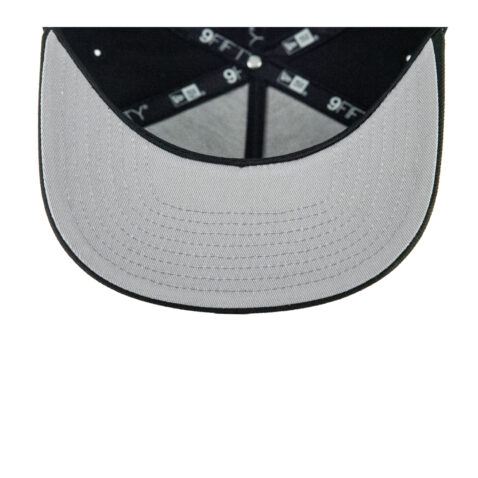 New Era 9Fifty San Diego Padres Stars & Stripes Flag A-Frame Snapback Hat Black White - Image 5