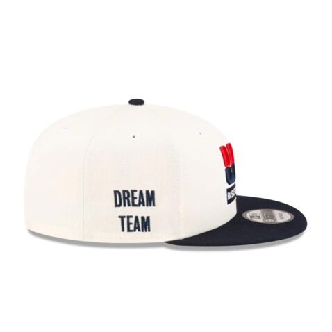 New Era 9Fifty USA Basketball Dream Team 1992 Olympic Games Snapback Hat Chrome White Blue - Image 4