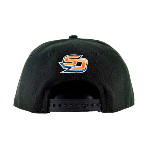 New Era 9fifty San Diego Gulls Snapback Hat Black - Image 4