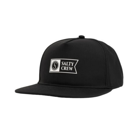 Salty Crew Apex Snapback Hat Black