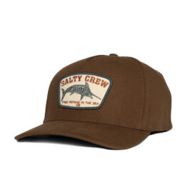 Salty Crew Billfisher Snapback Hat Dark Brown