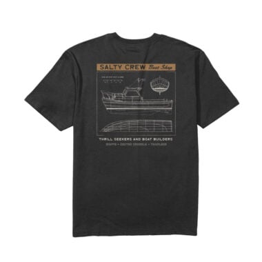 Salty Crew Boat Shop Classic Short Sleeve T-Shirt Black Salty Crew Boat Shop Classic Short Sleeve T-Shirt Black