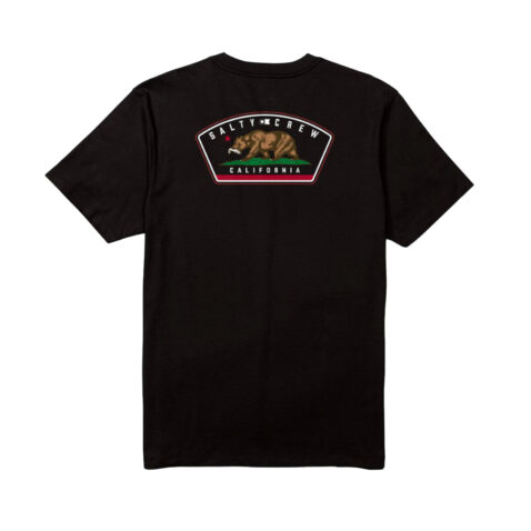 Salty Crew Cali Crew  Short Sleeve T-Shirt Black - Image 2