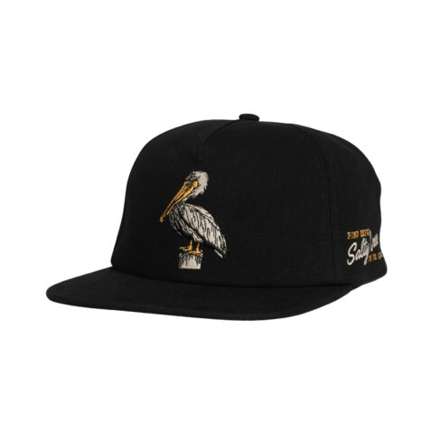 Salty Crew Coastal  Snapback Hat Black