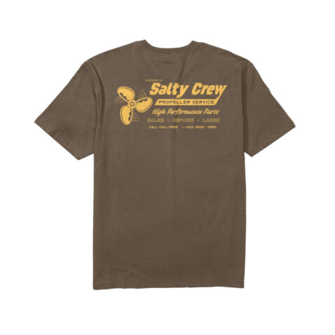 Salty Crew Props Classic Short Sleeve T-Shirt Teak - Image 2