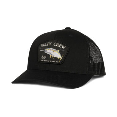 Salty Crew Surface Retro Trucker Snapback Hat Black