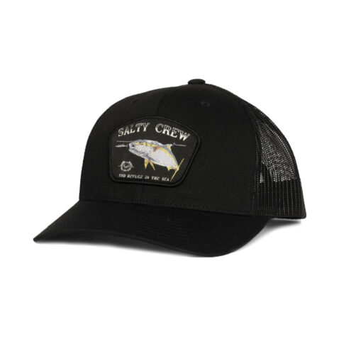 Salty Crew Surface Retro Trucker Snapback Hat Black