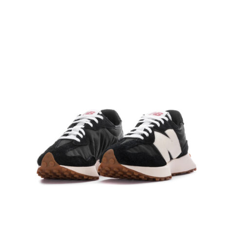 New Balance 327 Shoes Black White - Image 3