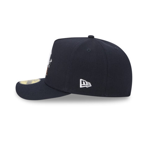 New Era 59Fifty Detroit Tigers Cartoon A-Frame Fitted Hat Dark Navy White - Image 6