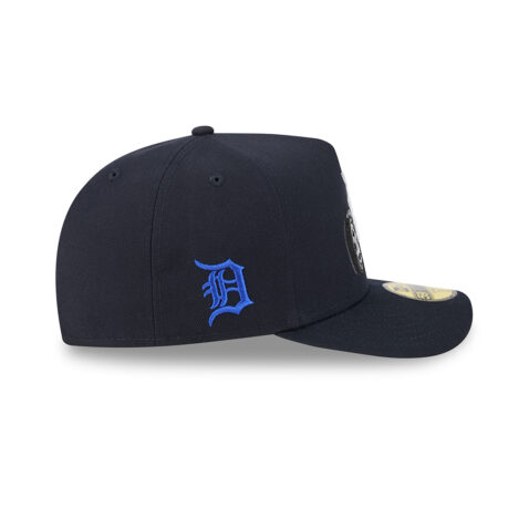 New Era 59Fifty Detroit Tigers Cartoon A-Frame Fitted Hat Dark Navy White - Image 4