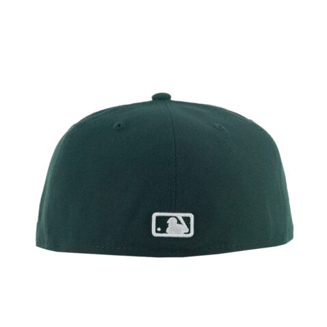 New Era 59Fifty Los Angeles Angels Evergreen Fitted Hat Dark Green White - Image 5
