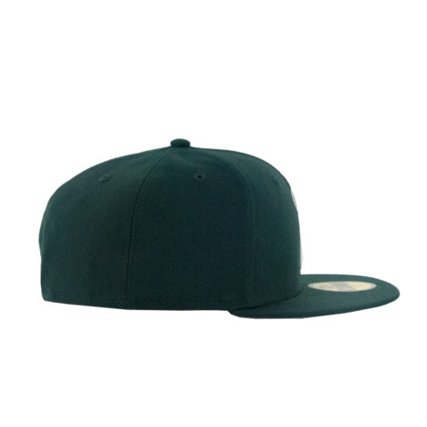New Era 59Fifty Los Angeles Angels Evergreen Fitted Hat Dark Green White - Image 4