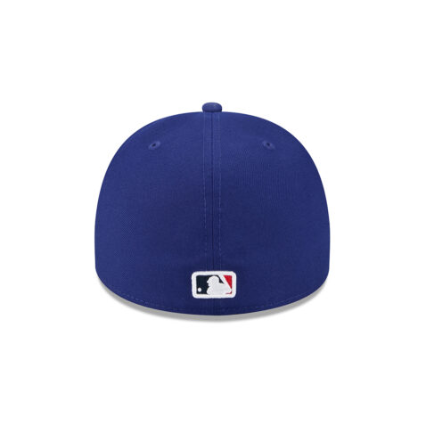 New Era 59Fifty Los Angeles Dodgers Cartoon A-Frame Fitted Hat Dark Royal Blue White - Image 5