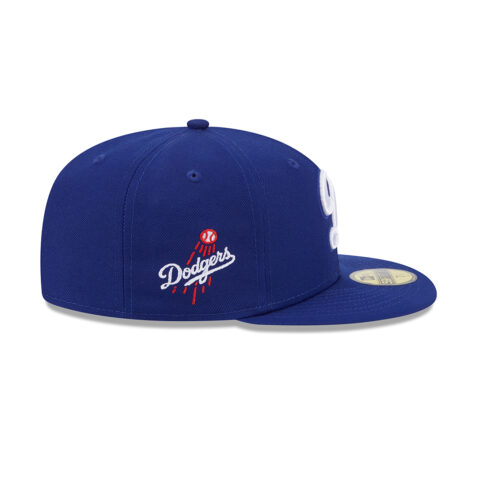 New Era 59Fifty Los Angeles Dodgers Deceptor Fitted Hat Dark Royal Blue - Image 4