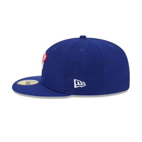 New Era 59Fifty Los Angeles Dodgers Deceptor Fitted Hat Dark Royal Blue - Image 6