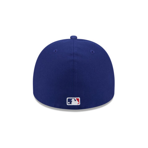 New Era 59Fifty Los Angeles Dodgers Fence A-Frame Fitted Hat Dark Royal Blue White - Image 5