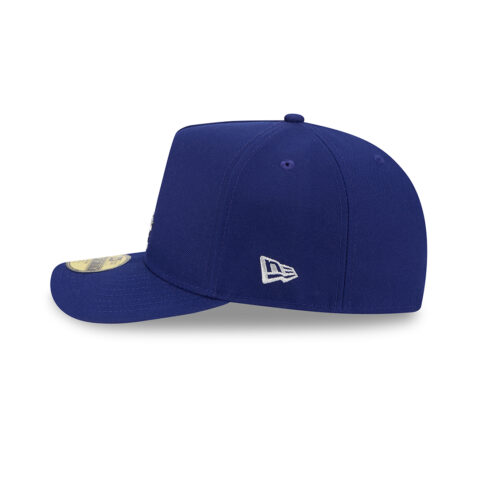New Era 59Fifty Los Angeles Dodgers Fence A-Frame Fitted Hat Dark Royal Blue White - Image 6