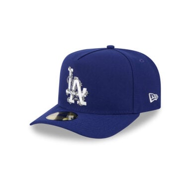 New Era 59Fifty Los Angeles Dodgers Fence A-Frame Fitted Hat Dark Royal Blue White